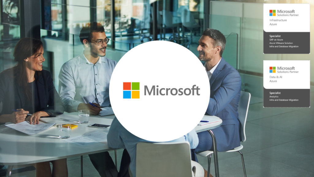 Microsoft avec des spécialisations telles que « Migration de Windows Server et SQL Server vers Azure », « Azure VMware Solution », « SAP sur Azure » et « Analytics ». 